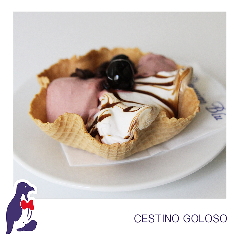 Pasticceria fredda - cestino goloso - Bar Gelateria Pinguino Blu Gussago