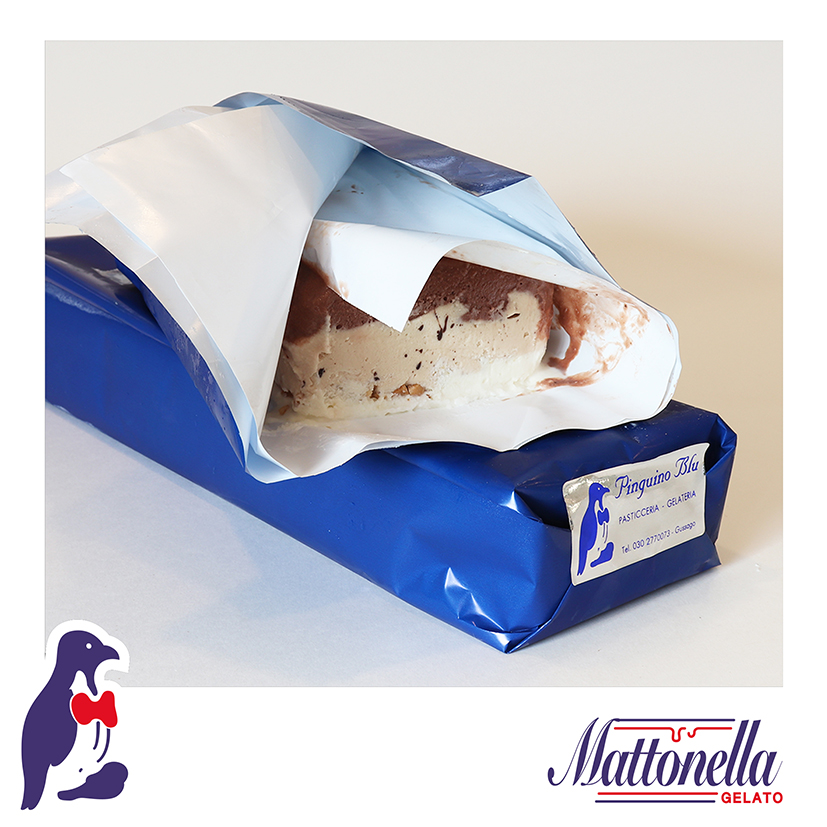 Pasticceria fredda - mattonella gelato - Bar Gelateria Pinguino Blu Gussago
