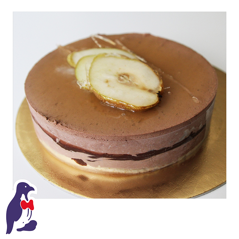 Pasticceria fredda - torta pere e cioccolato - Bar Gelateria Pinguino Blu Gussago