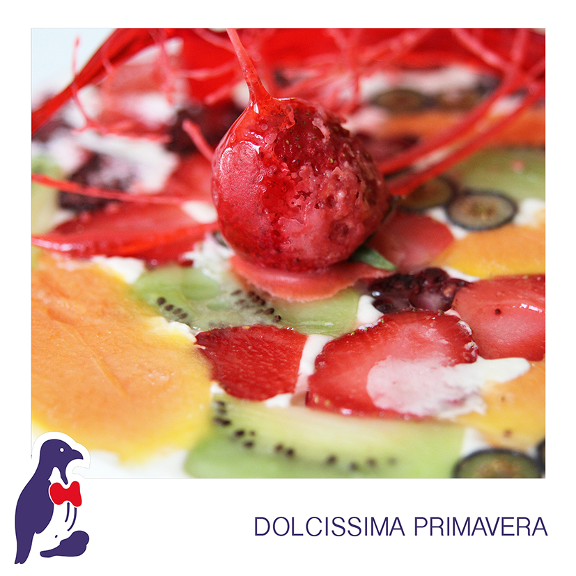 Pasticceria fredda - torta Primavera con frutta - Bar Gelateria Pinguino Blu Gussago